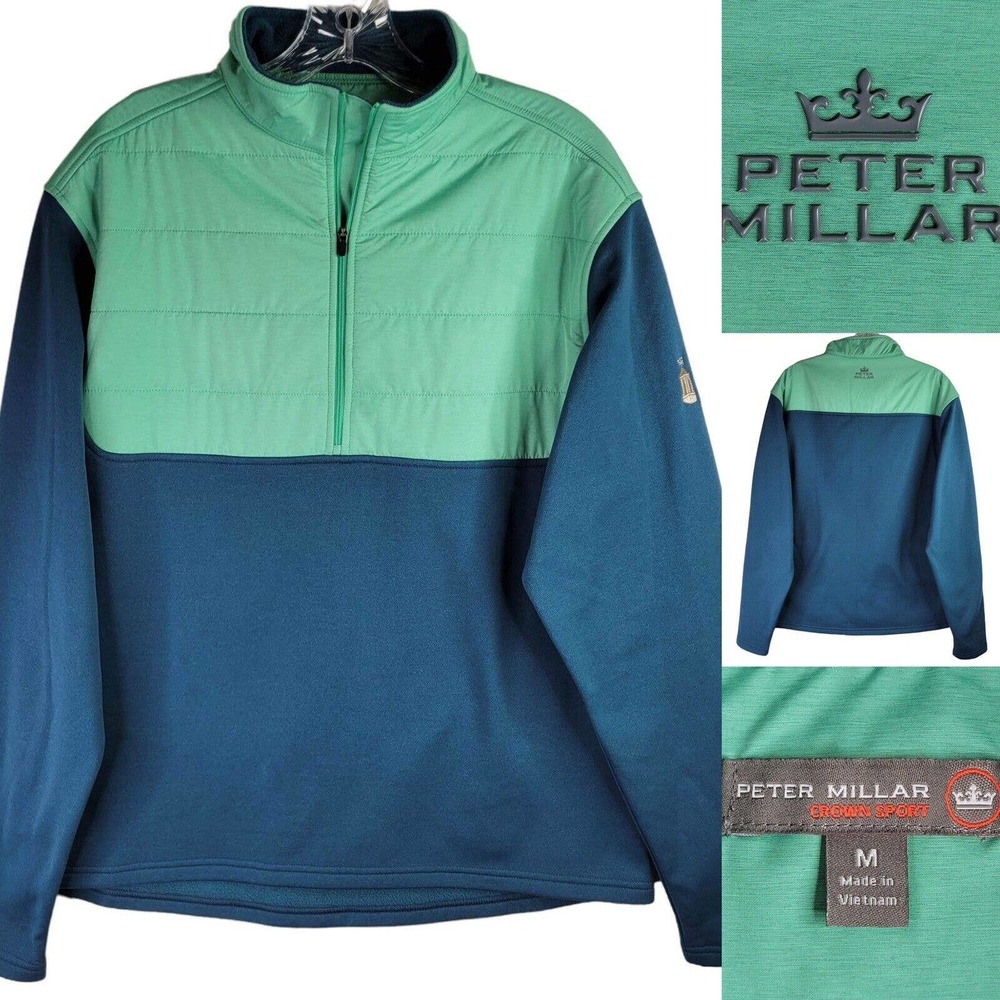 Peter Millar Sweater/Jacket Medium Lightweight Golf Golfing Fleece